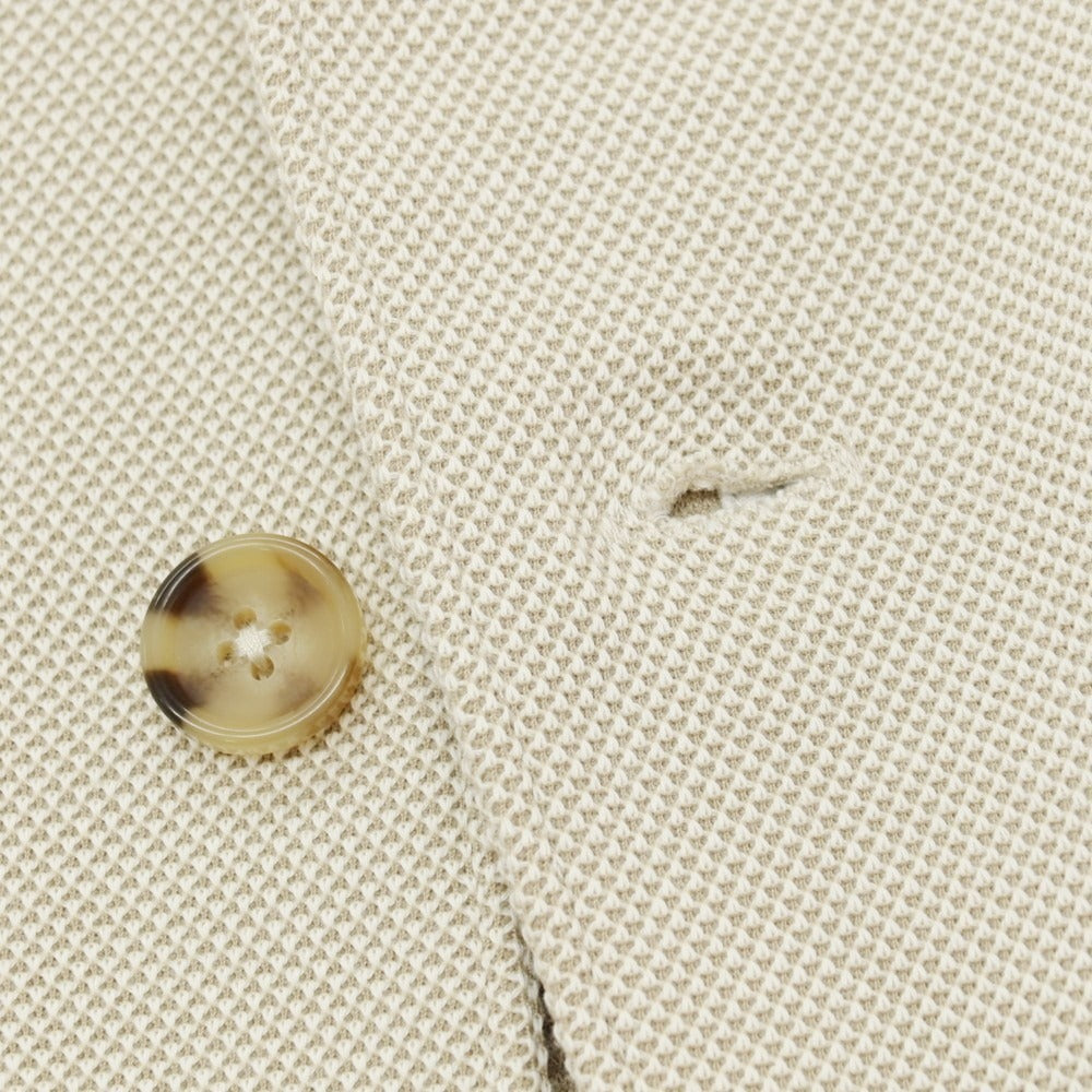 【新品】ガウディ GAUDI 26SS ポリエステルコットンジャージー カジュアルジャケット ベージュ【 50 】【 状態ランクN 】【 メンズ 】