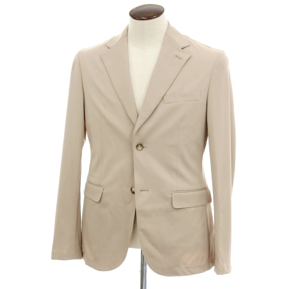 【新品】ガウディ GAUDI 26SS ナイロンレーヨンジャージー カジュアルジャケット ベージュ【 50 】【 状態ランクN 】【 メンズ 】