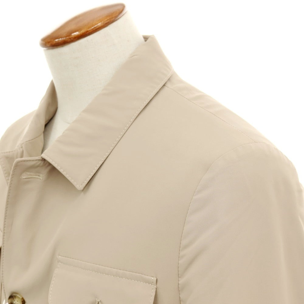 【新品アウトレット】ガウディ GAUDI 26SS ストレッチポリエステル カジュアルジャケット ベージュ【 48 】【 状態ランクN- 】【 メンズ 】