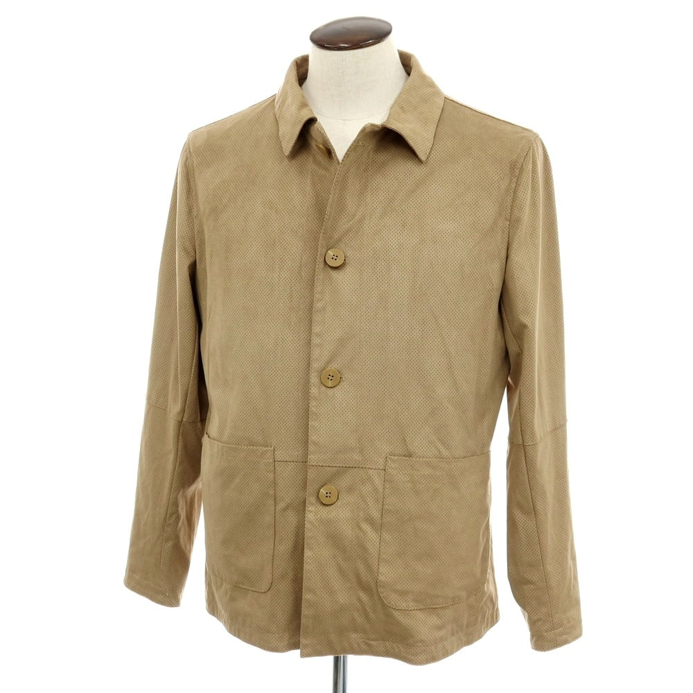 【新品アウトレット】ガウディ GAUDI 26SS エコスエード 26SS エコスエードブルゾン ベージュ【 L 】【 状態ランクN- 】【 メンズ 】