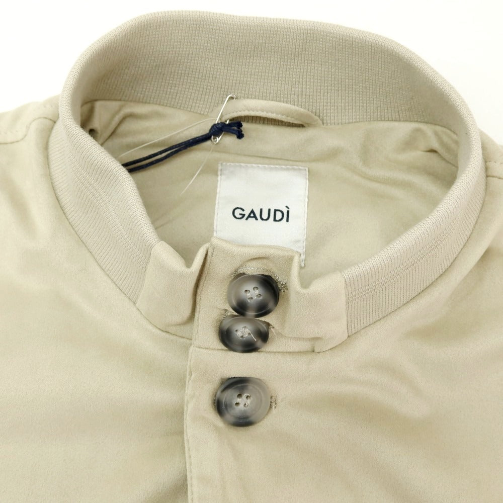 【新品アウトレット】ガウディ GAUDI 26SS エコスエードブルゾン ベージュ【 L 】【 状態ランクN- 】【 メンズ 】