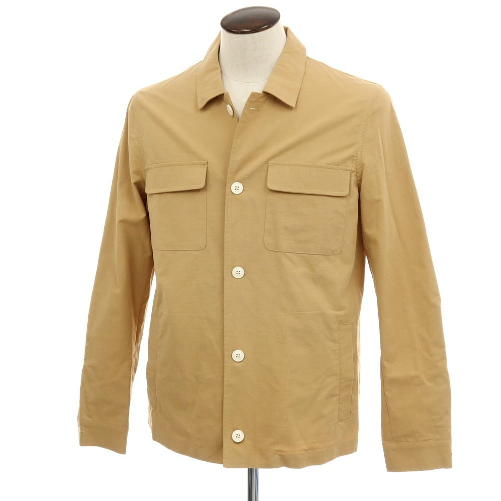 【新品】ガウディ GAUDI 26SS コットンリヨセル ワークジャケット キャメル【 L 】【 状態ランクN 】【 メンズ 】