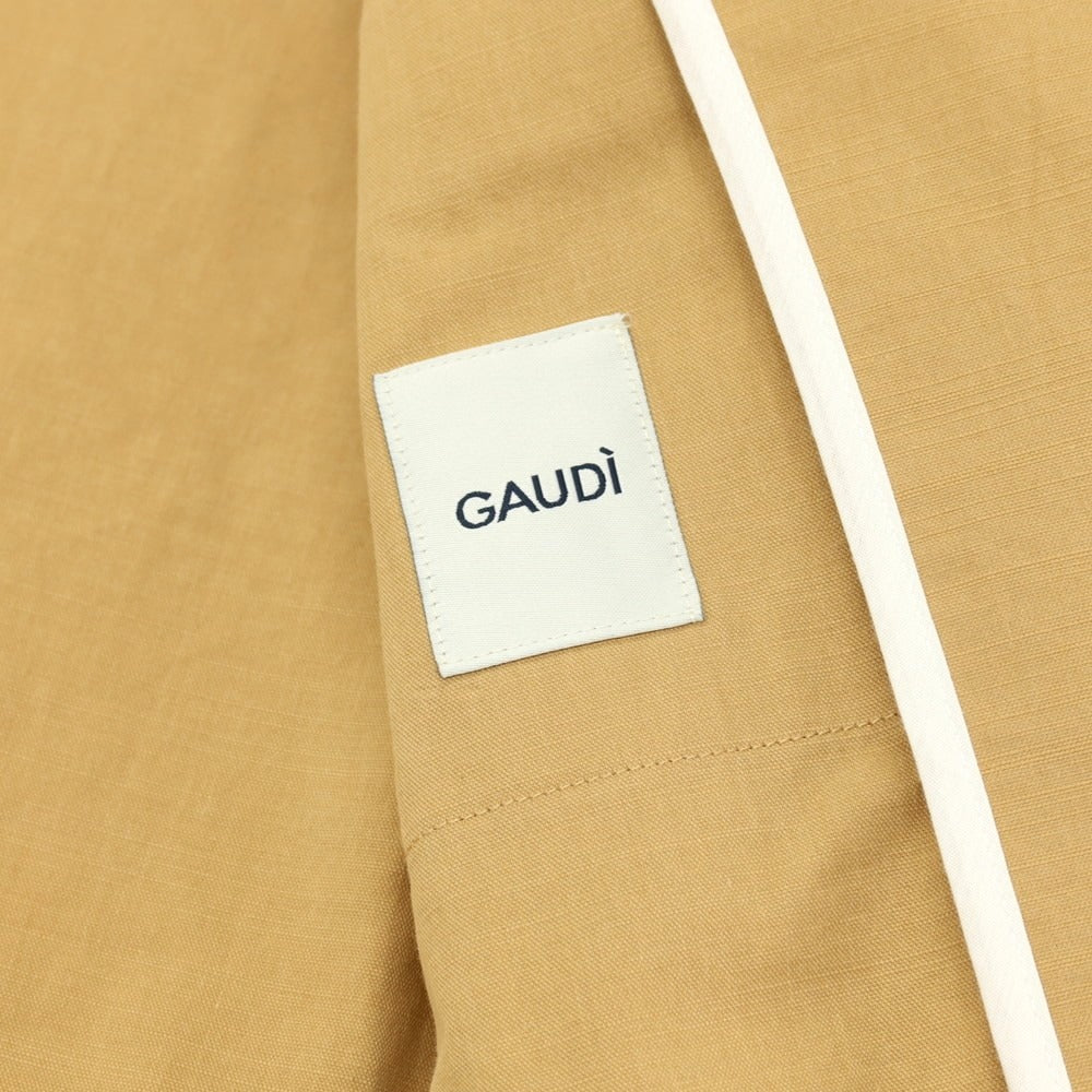 【新品】ガウディ GAUDI 26SS コットンリヨセル ワークジャケット キャメル【 L 】【 状態ランクN 】【 メンズ 】