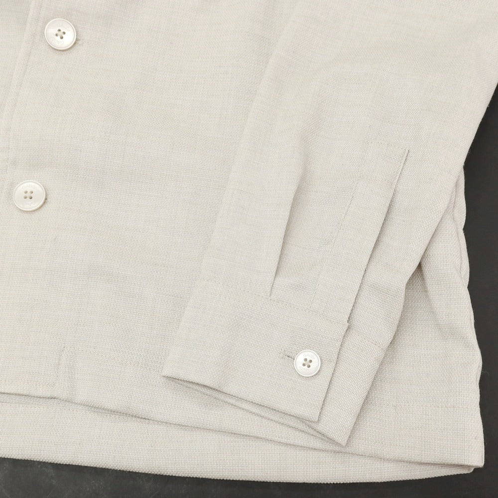 【新品】ガウディ GAUDI 26SS ポリエステル シャツブルゾン サンドベージュ【 50 】【 状態ランクN 】【 メンズ 】