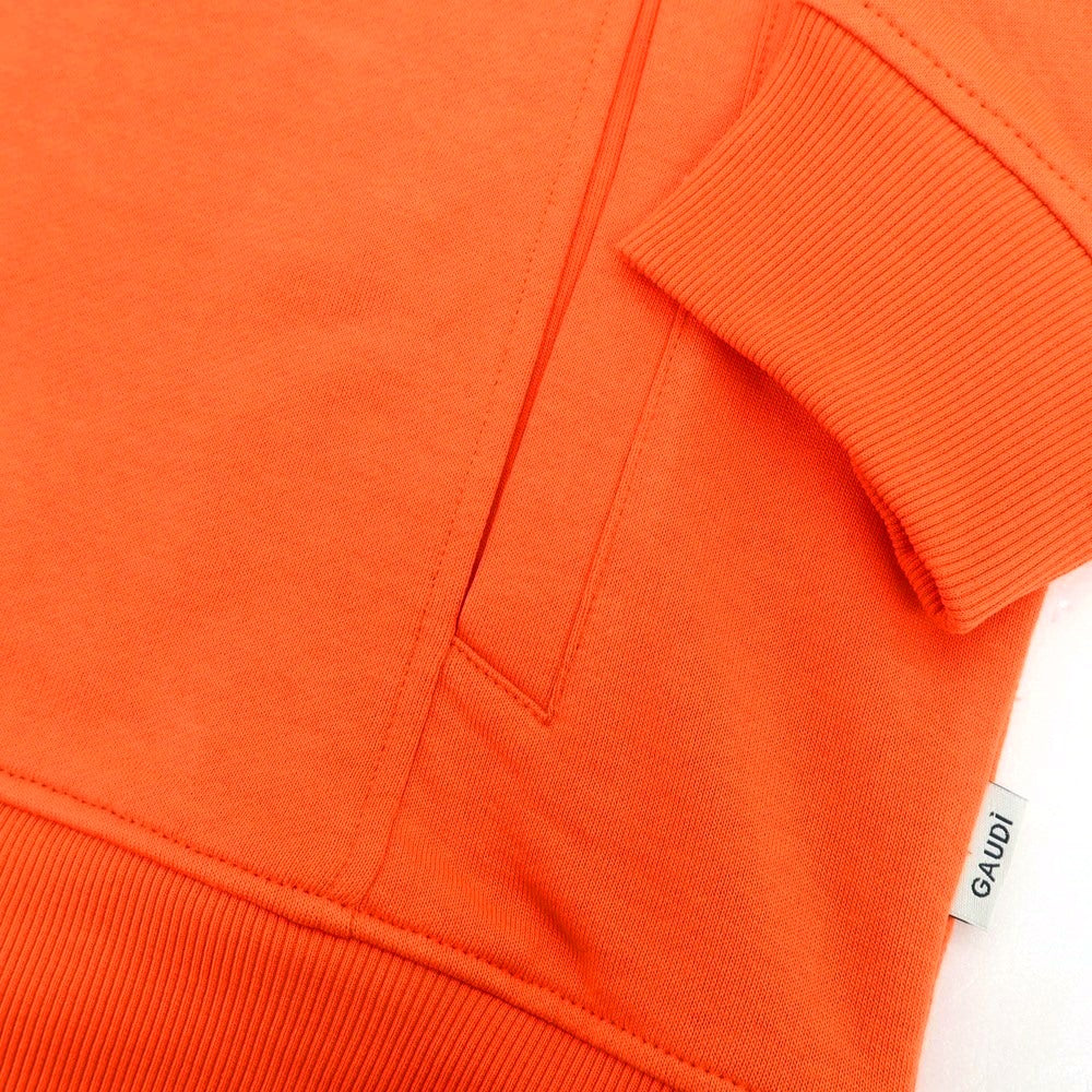 【新品】ガウディ GAUDI コットン スウェット ダブルジップ パーカー オレンジ【 L 】【 状態ランクN 】【 メンズ 】