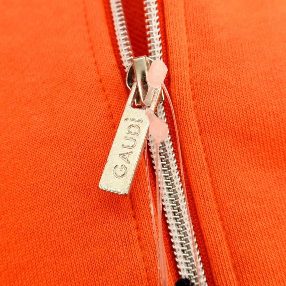 【新品】ガウディ GAUDI コットン スウェット ダブルジップ パーカー オレンジ【 L 】【 状態ランクN 】【 メンズ 】