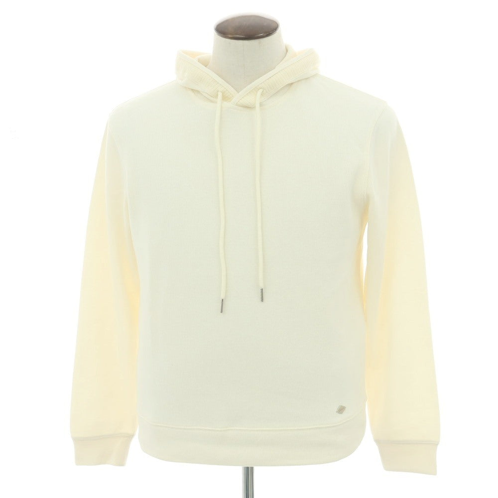 【新品アウトレット】ガウディ GAUDI コットンポリエステル プルオーバー パーカー アイボリー【 L 】【 状態ランクN- 】【 メンズ 】