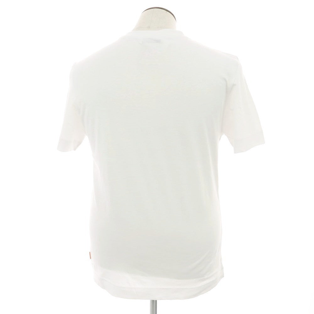 【新品】ガウディ GAUDI コットン クルーネック 半袖Tシャツ ホワイト【 L 】【 状態ランクN 】【 メンズ 】