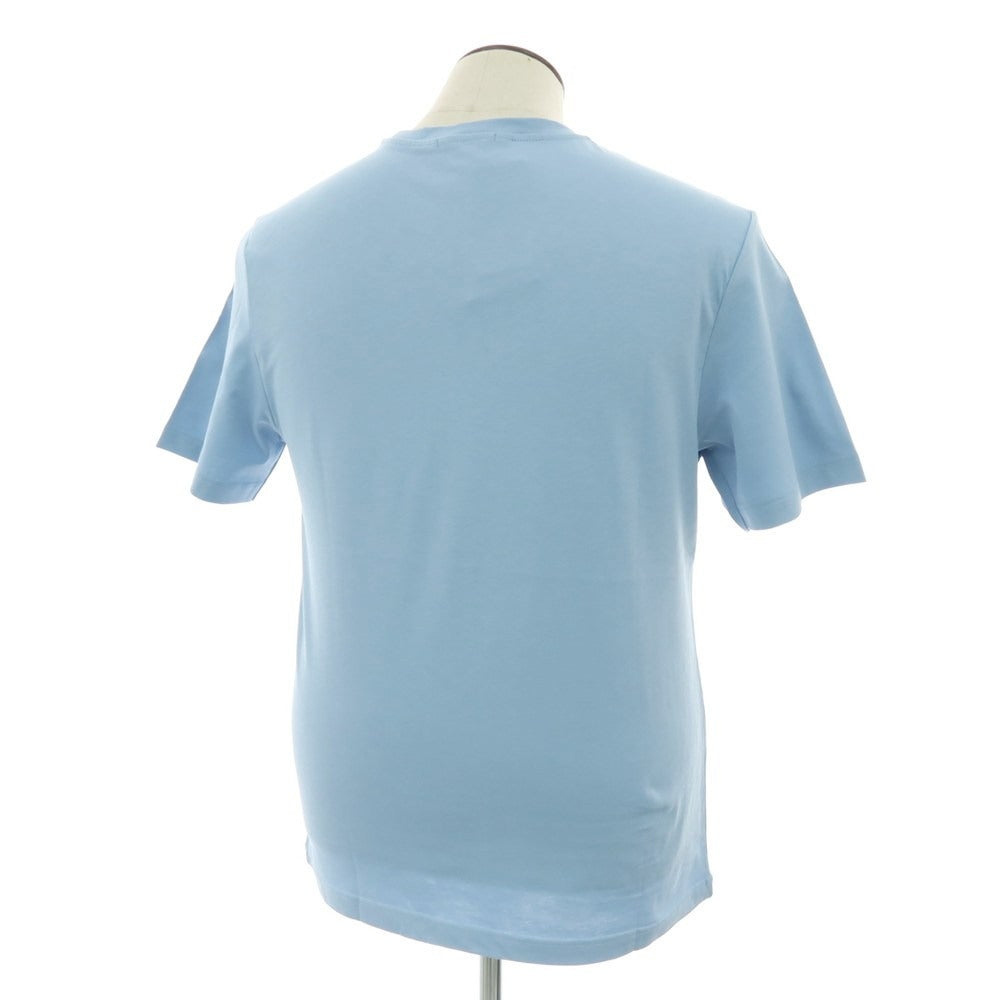 【新品】ガウディ GAUDI コットン クルーネック 半袖Tシャツ ライトブルー【 L 】【 状態ランクN 】【 メンズ 】
