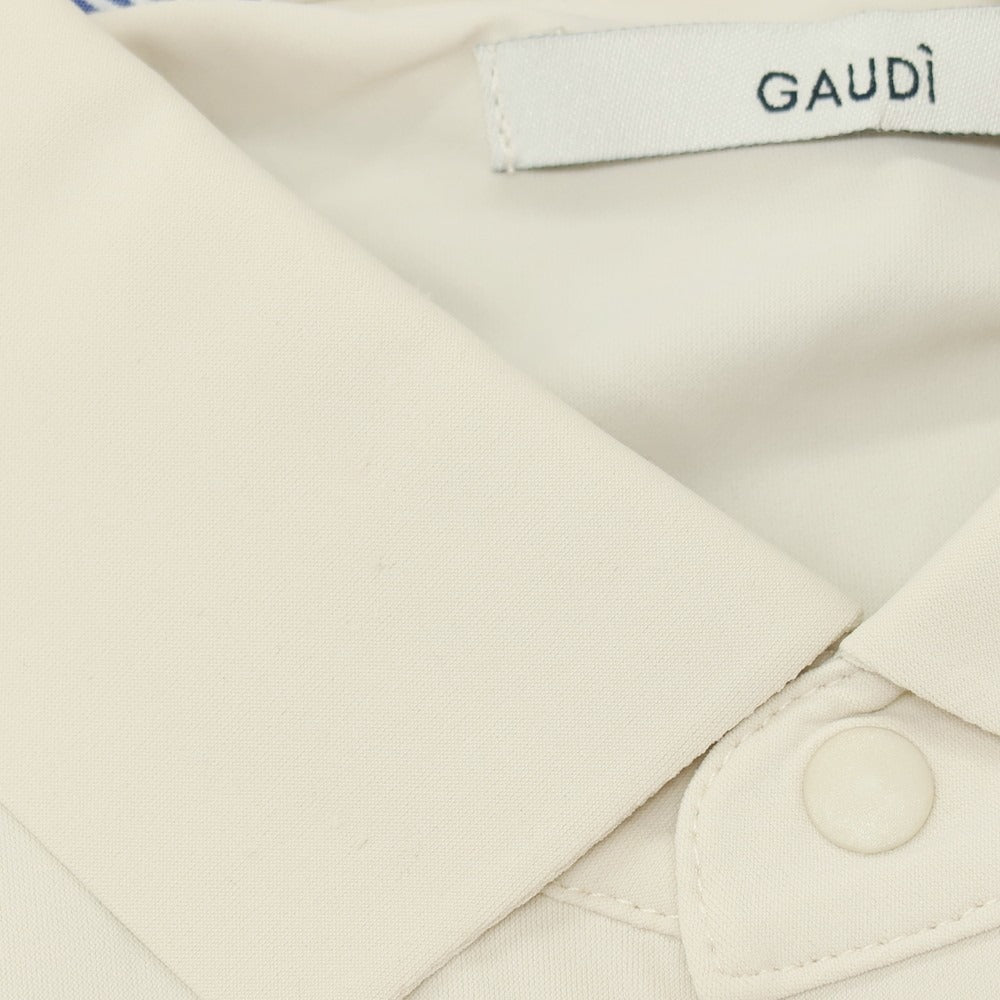 【新品アウトレット】ガウディ GAUDI ナイロンポリウレタン ガウディテック 半袖ポロシャツ ライトベージュ【 L 】【 状態ランクN- 】【 メンズ 】