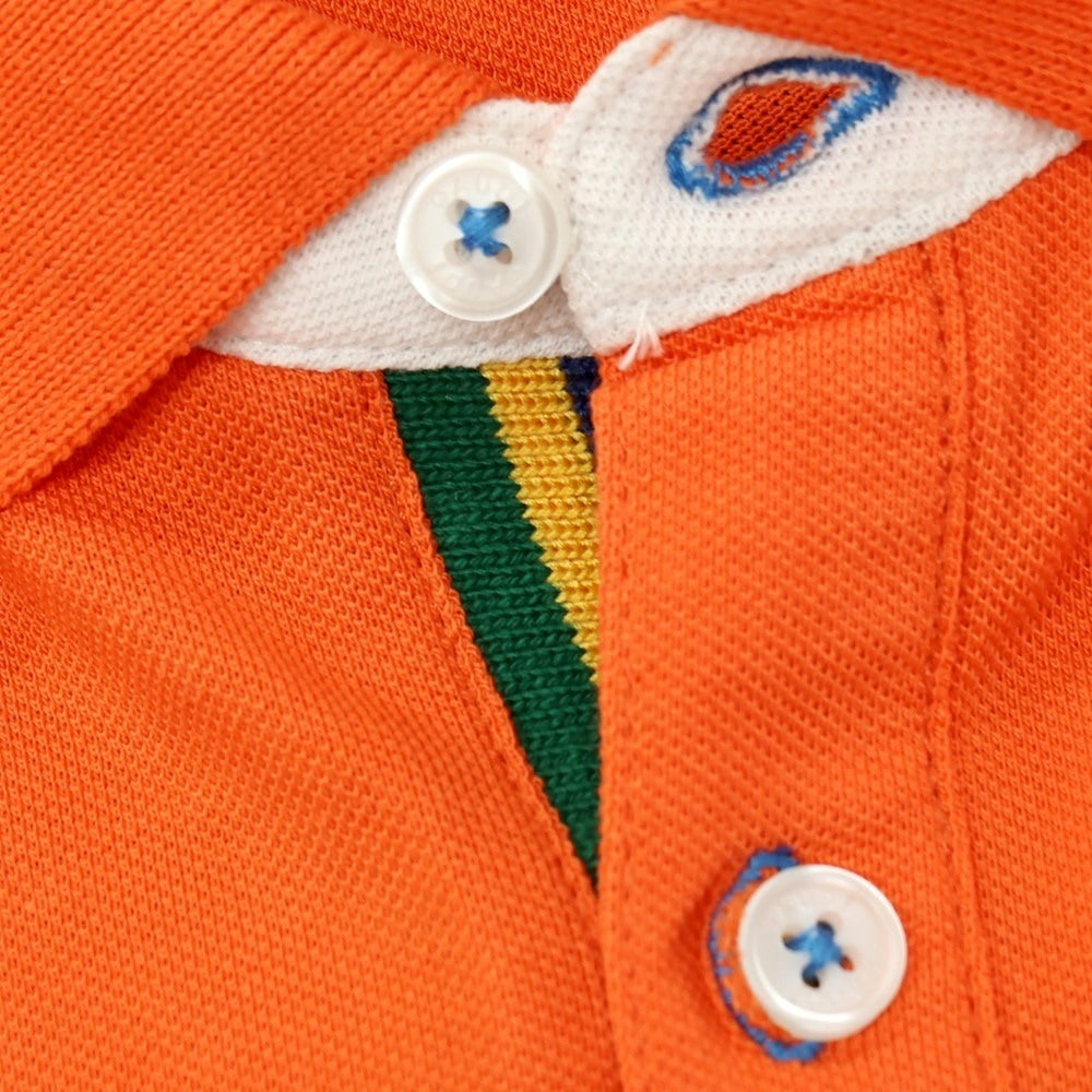 【新品アウトレット】ガウディ GAUDI コットン 鹿の子 半袖ポロシャツ オレンジ【 L 】【 状態ランクN- 】【 メンズ 】