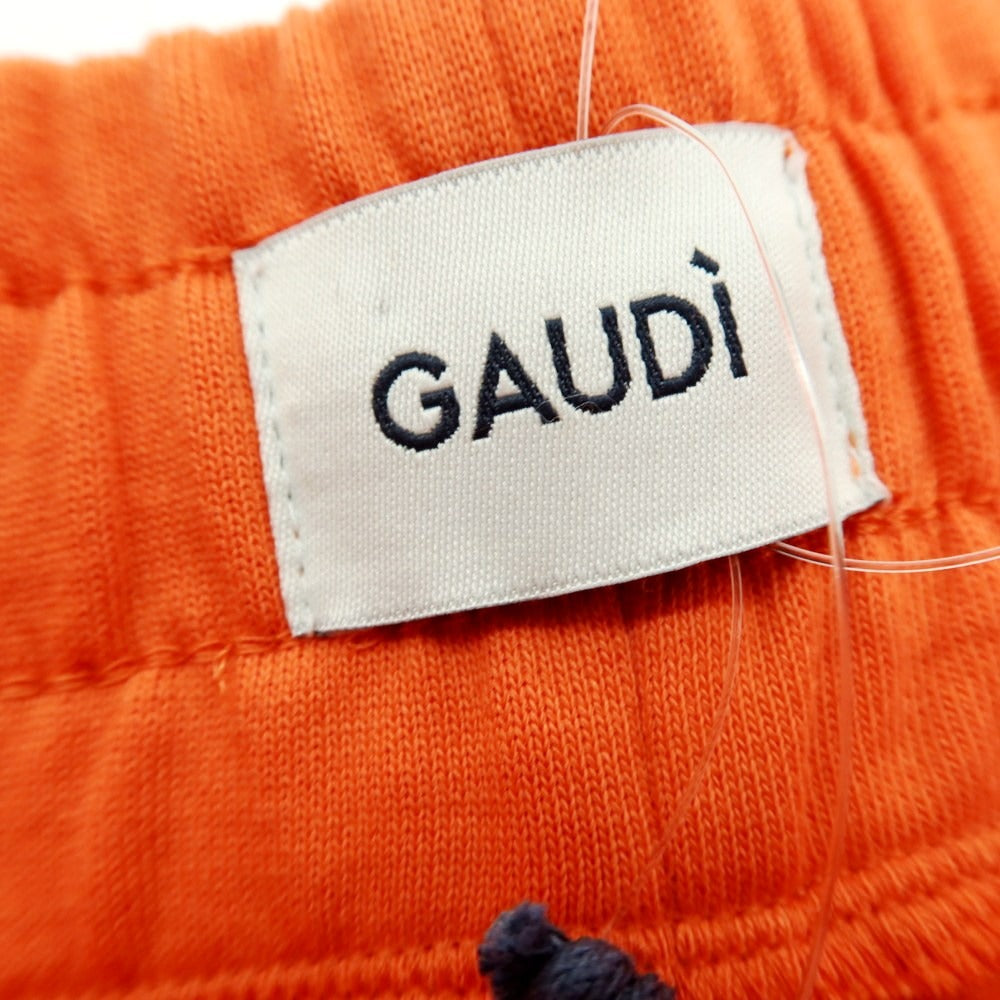 【新品】ガウディ GAUDI コットン スウェット ショートパンツ オレンジ【 L 】【 状態ランクN 】【 メンズ 】