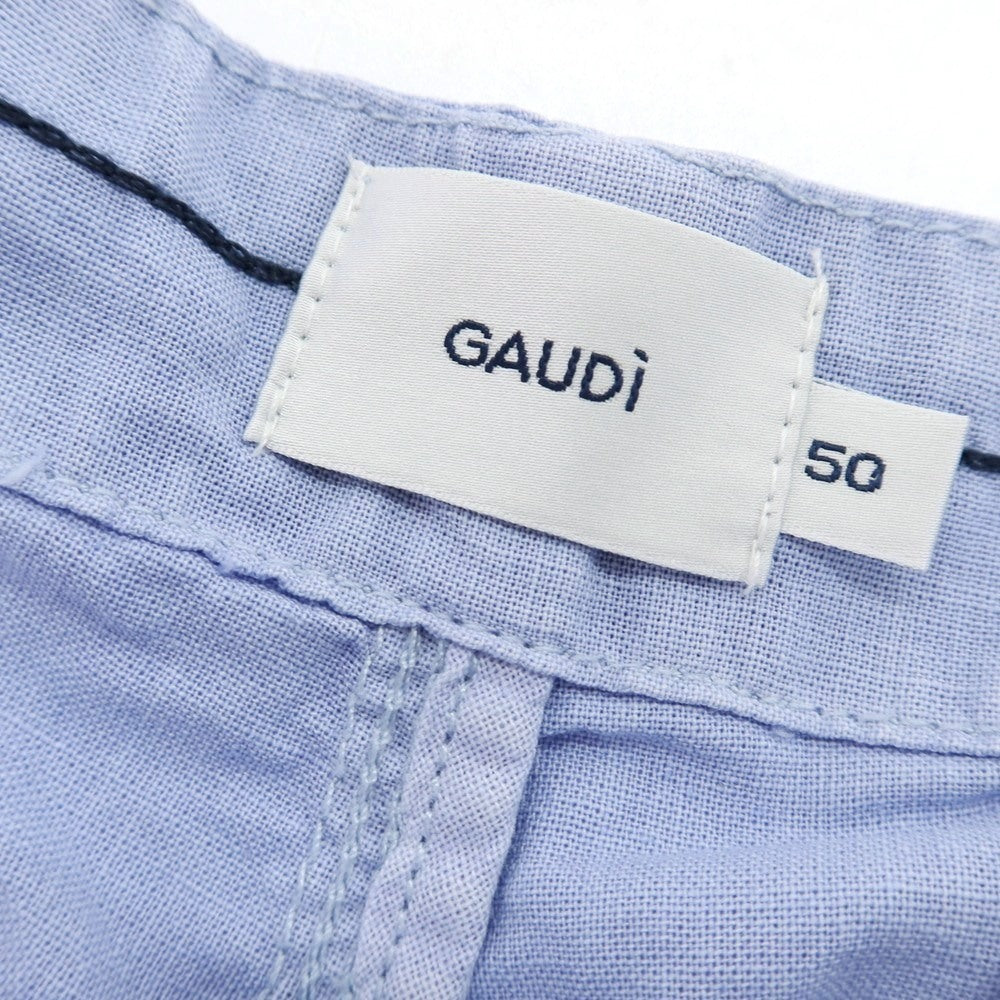 【新品】ガウディ GAUDI コットン カーゴ ショートパンツ ライトブルー【 50 】【 状態ランクN 】【 メンズ 】