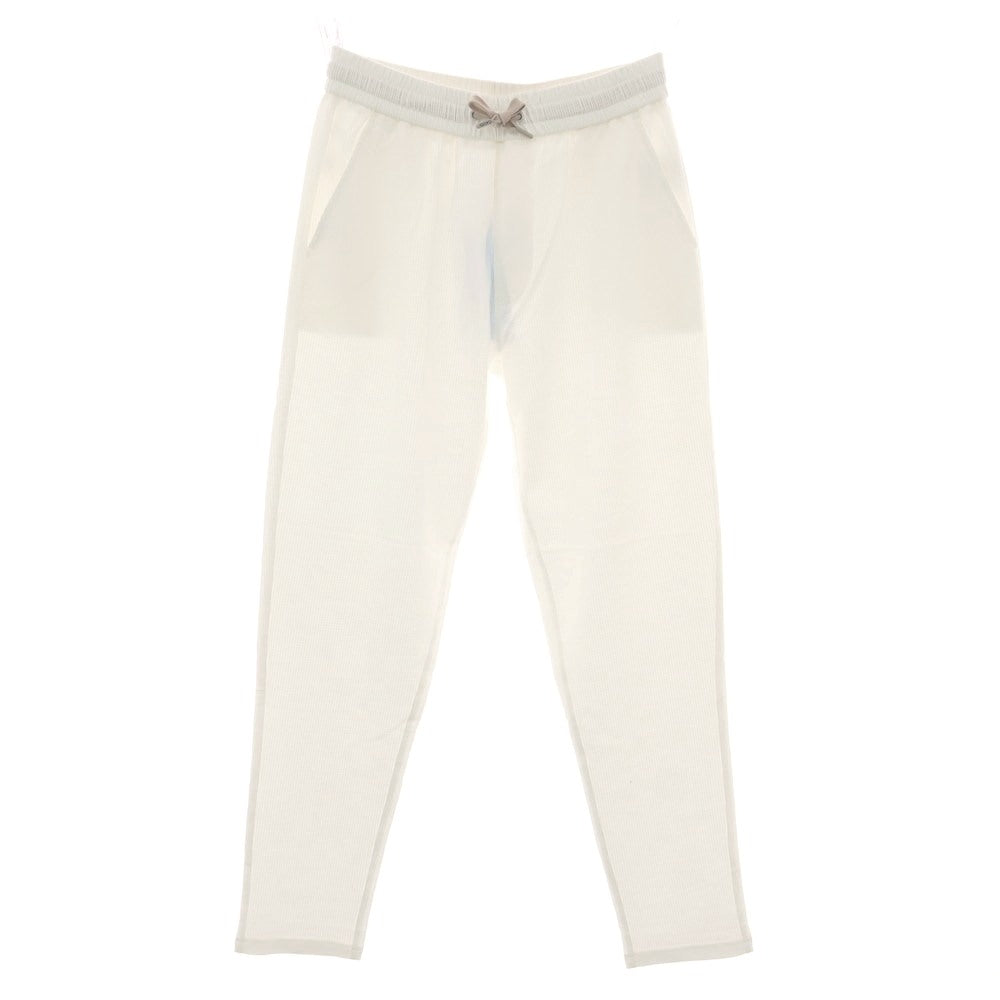 【新品アウトレット】ガウディ GAUDI コットンポリエステル イージーパンツ ホワイト【 L 】【 状態ランクN- 】【 メンズ 】