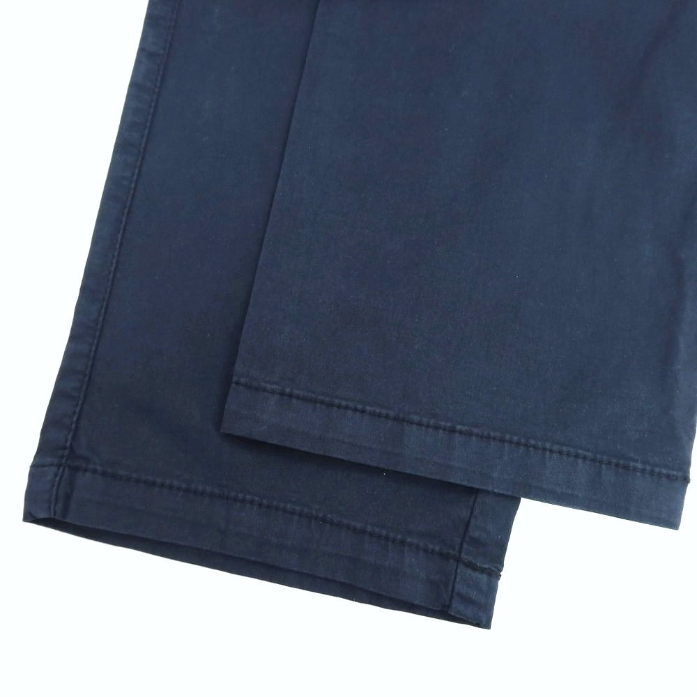 【新品】ガウディ GAUDI ストレッチ コットン イージースラックスパンツ ネイビー【 L 】【 状態ランクN 】【 メンズ 】