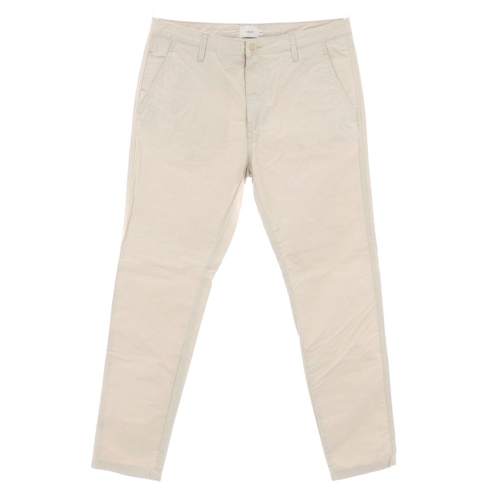 【新品アウトレット】ガウディ GAUDI ストレッチ コットン カジュアルスラックスパンツ ベージュ【 34 】【 状態ランクN- 】【 メンズ 】