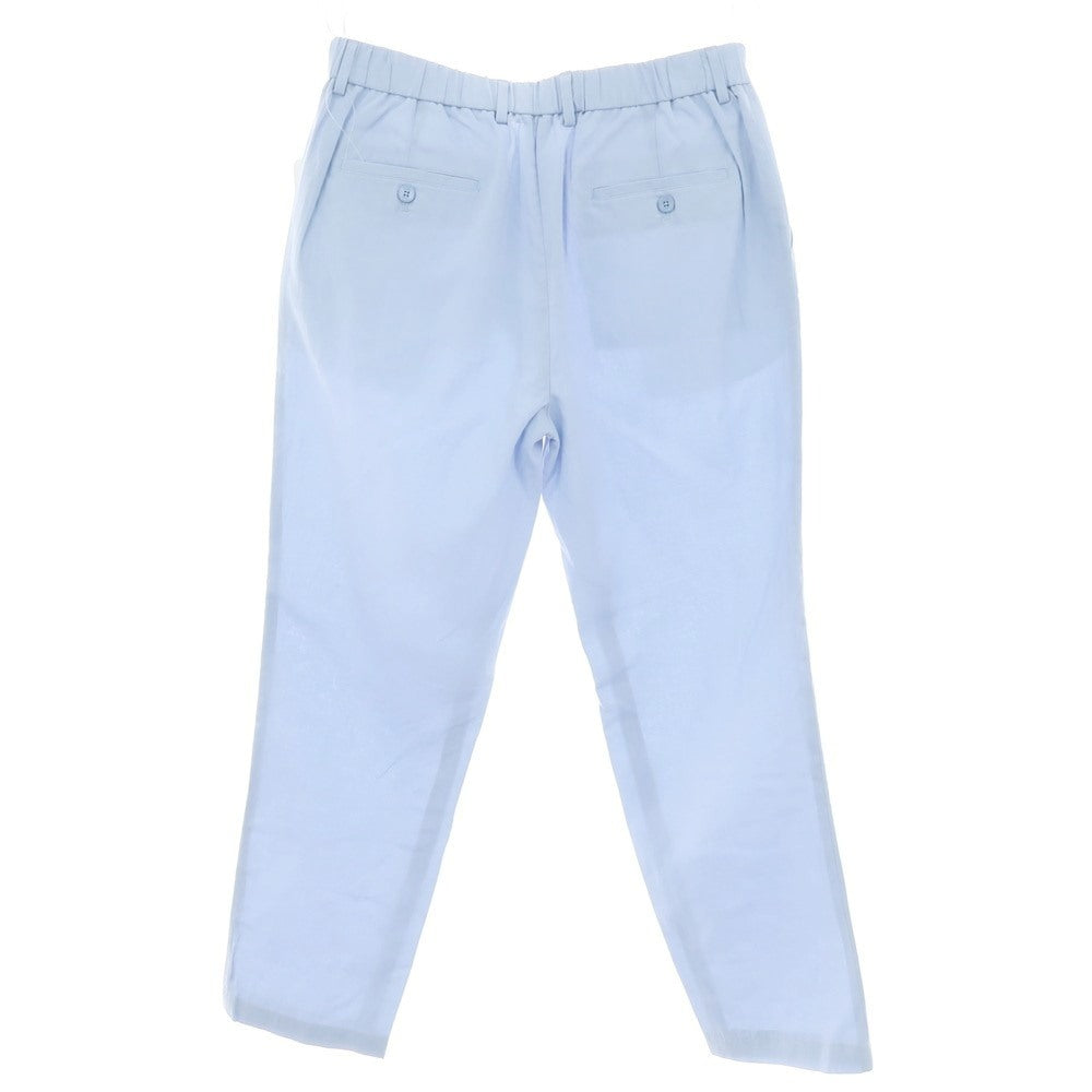 【新品】ガウディ GAUDI リヨセルリネンレーヨン イージースラックスパンツ ライトブルー【 L 】【 状態ランクN 】【 メンズ 】