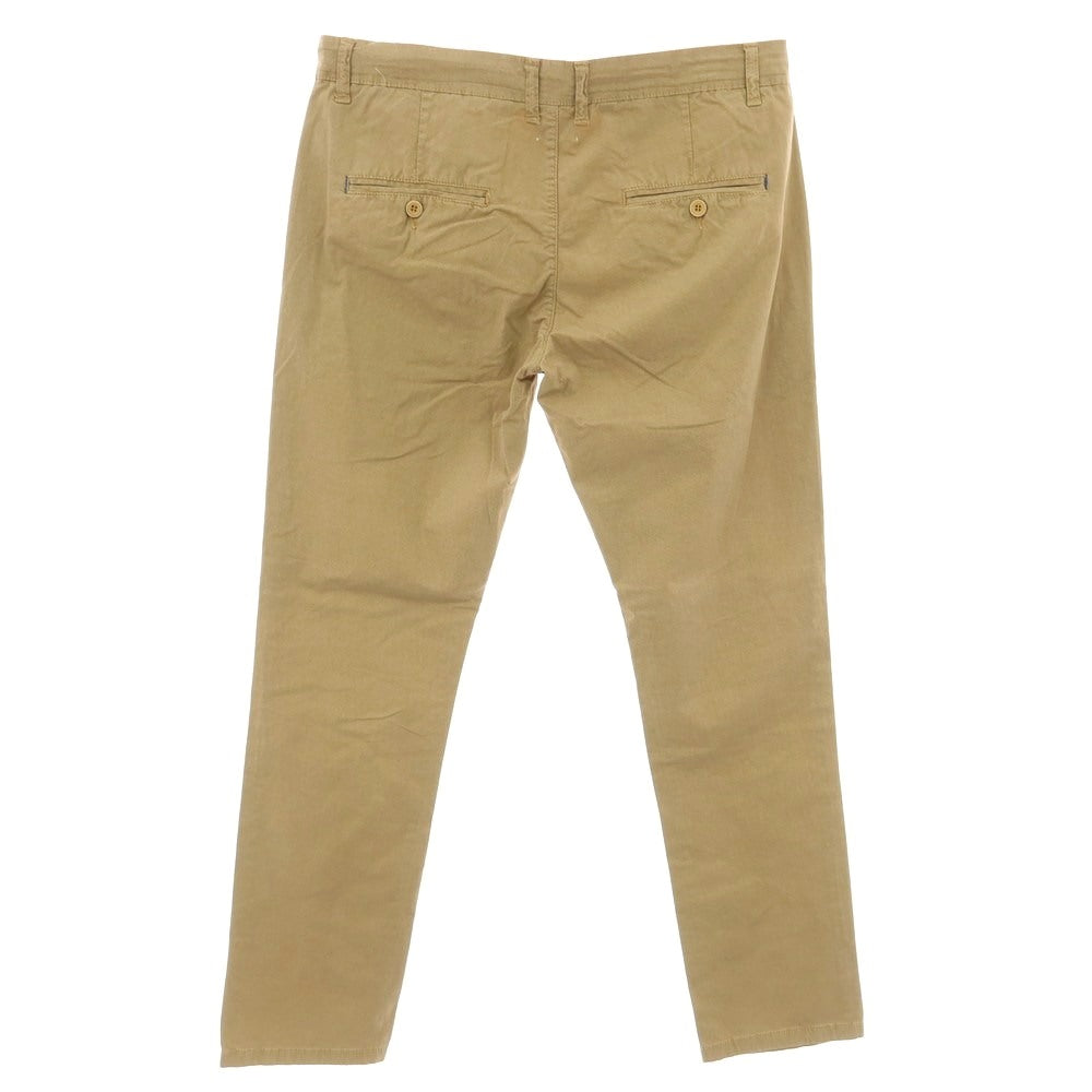 【新品】ガウディ GAUDI ストレッチ コットン カジュアルスラックスパンツ ベージュ系【 50 】【 状態ランクN 】【 メンズ 】