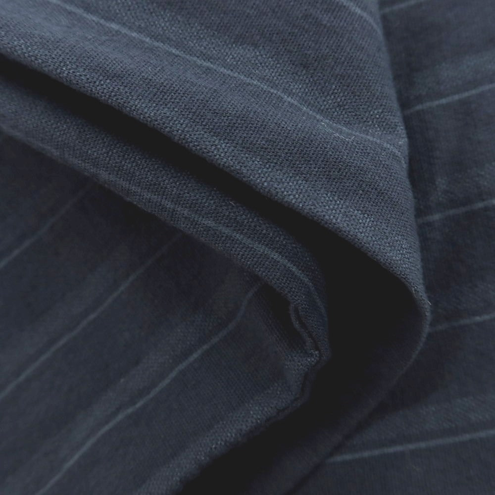 【新品】ガウディ GAUDI ストレッチ コットン ストライプ イージースラックスパンツ ネイビー【 M 】【 状態ランクN 】【 メンズ 】