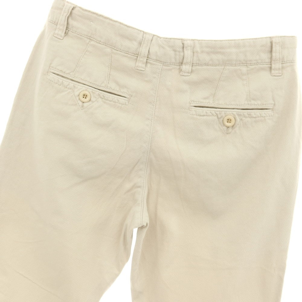 【新品】ガウディ GAUDI ストレッチ コットン カジュアルスラックスパンツ ライトベージュ【 48 】【 状態ランクN 】【 メンズ 】