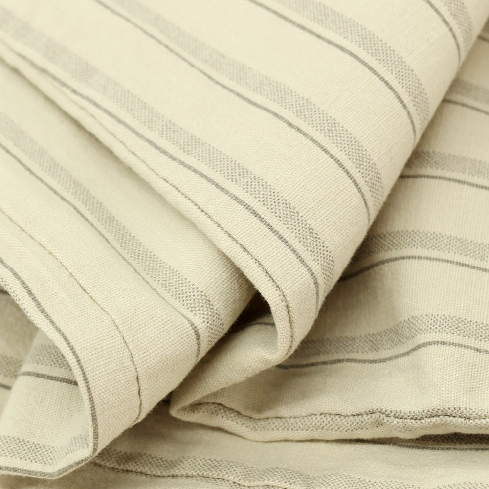 【新品】ガウディ GAUDI ストレッチ コットン ストライプ イージスラックスパンツ ベージュ系【 M 】【 状態ランクN 】【 メンズ 】