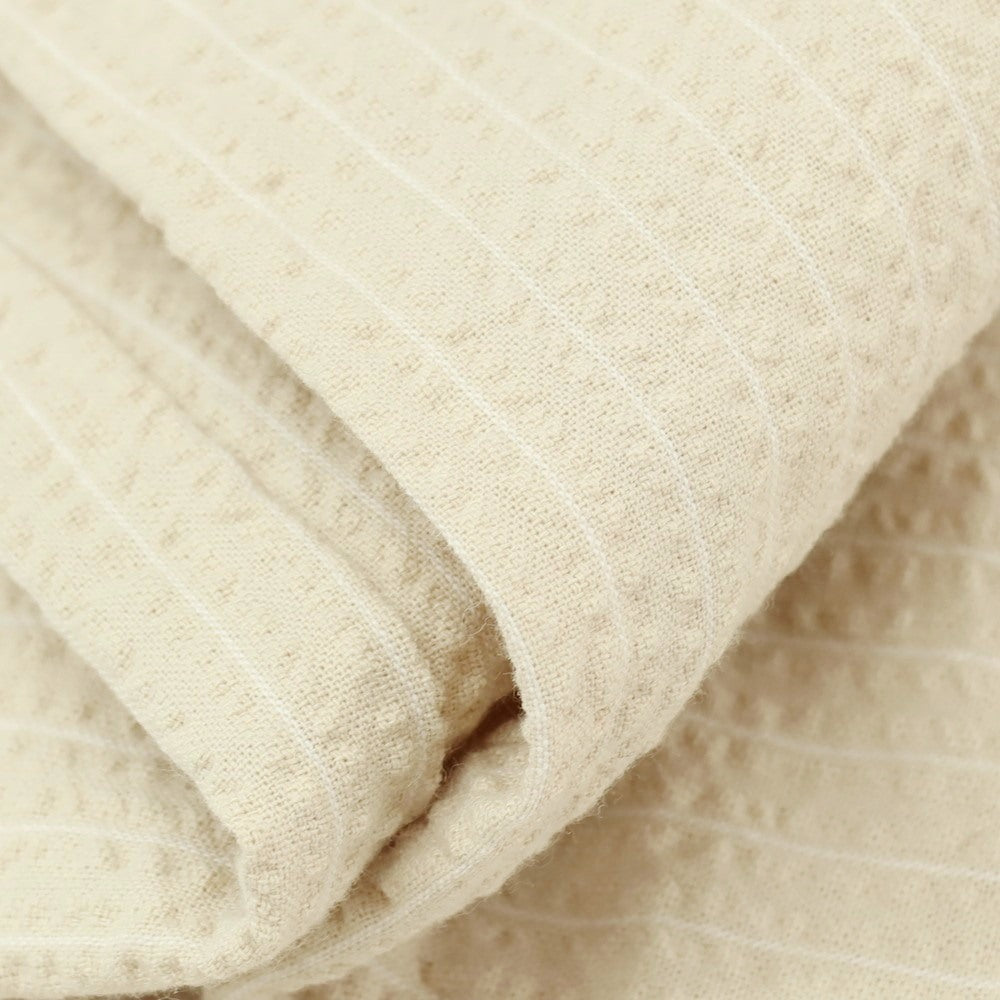 【新品】ガウディ GAUDI コットン シアサッカー ストライプ イージスラックスパンツ ベージュ【 M 】【 状態ランクN 】【 メンズ 】