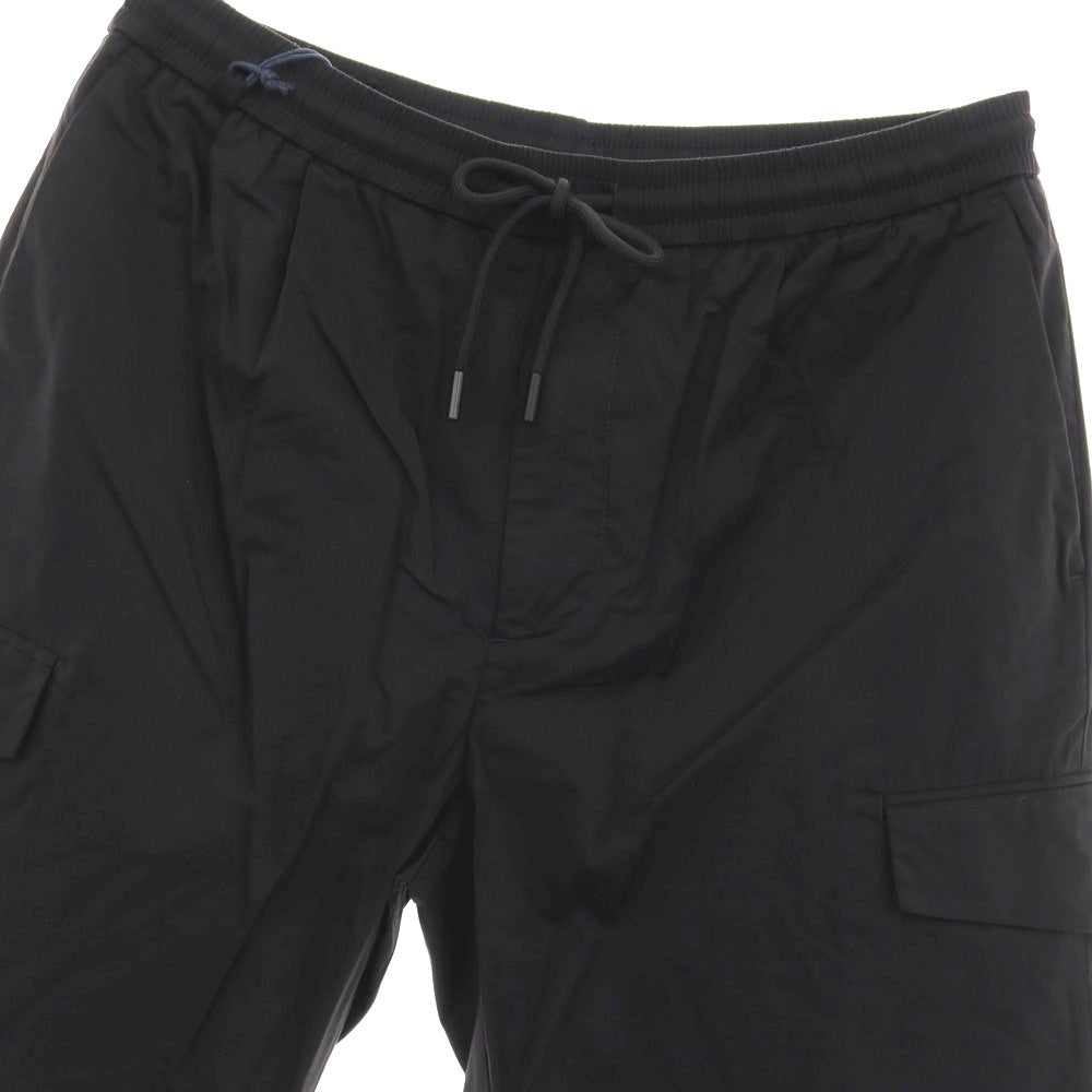 【新品】ガウディ GAUDI ストレッチ コットンナイロン カーゴ ショートパンツ ブラック【 M 】【 状態ランクN 】【 メンズ 】