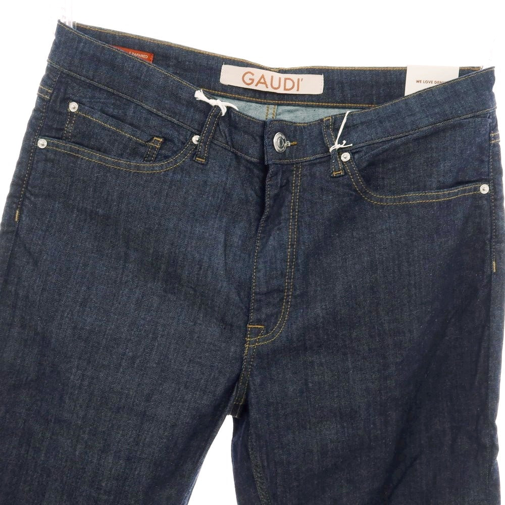 【新品】ガウディ GAUDI JEANS BRANDO ストレッチ コットン デニムパンツ ジーンズ ネイビー【 34 】【 状態ランクN 】【 メンズ 】
