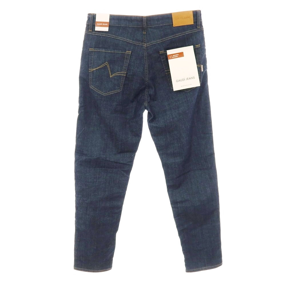 【新品】ガウディ GAUDI JEANS BRANDO ストレッチ コットン デニムパンツ ジーンズ ネイビー【 34 】【 状態ランクN 】【 メンズ 】
