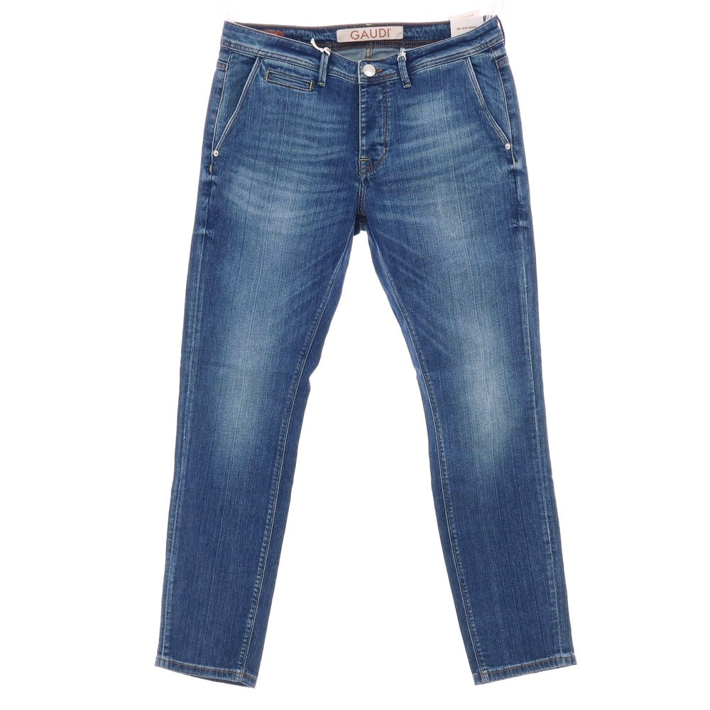 【新品】ガウディ GAUDI JEANS JONNY ストレッチ コットン デニムパンツ ジーンズ ネイビー【 34 】【 状態ランクN 】【 メンズ 】