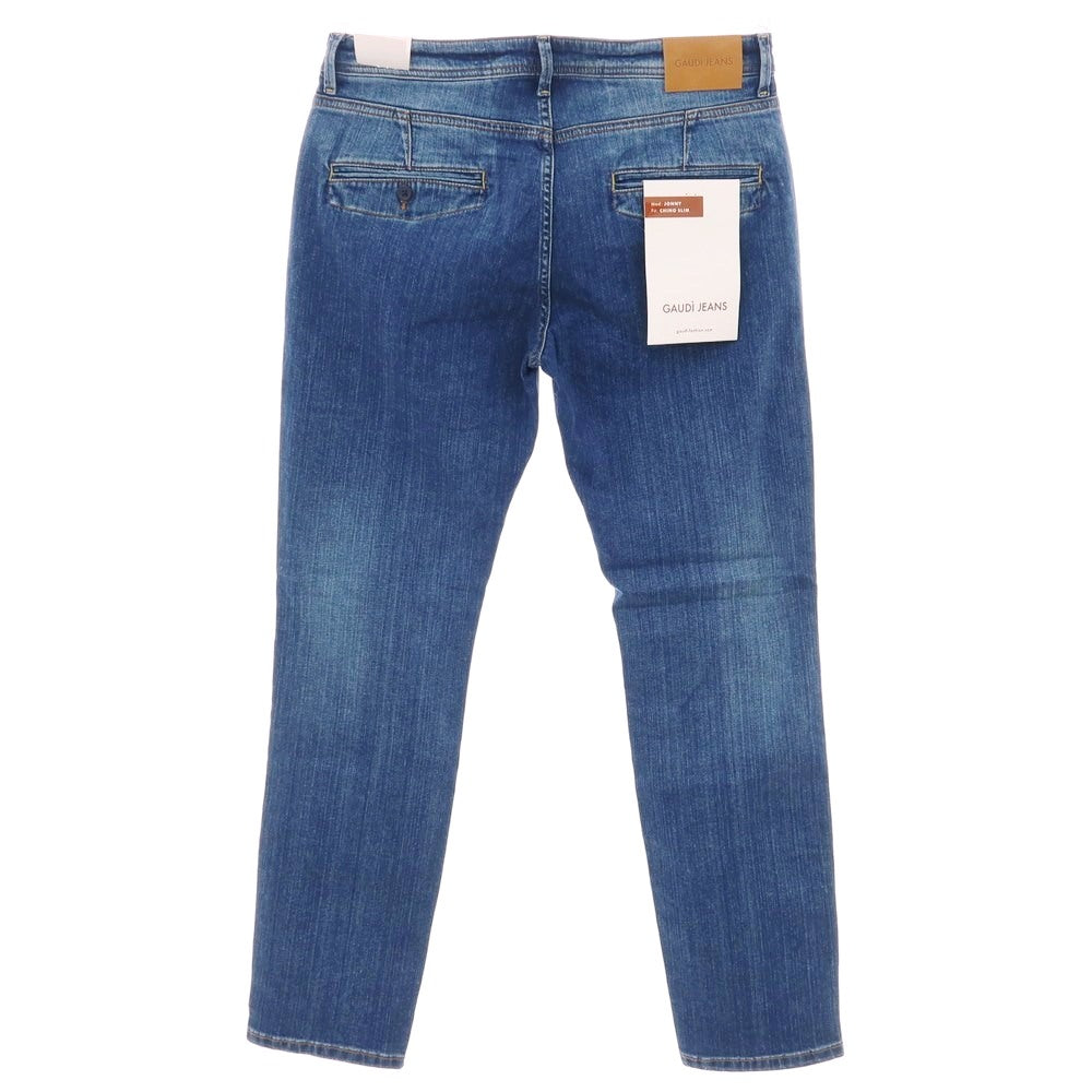 【新品】ガウディ GAUDI JEANS JONNY ストレッチ コットン デニムパンツ ジーンズ ネイビー【 34 】【 状態ランクN 】【 メンズ 】