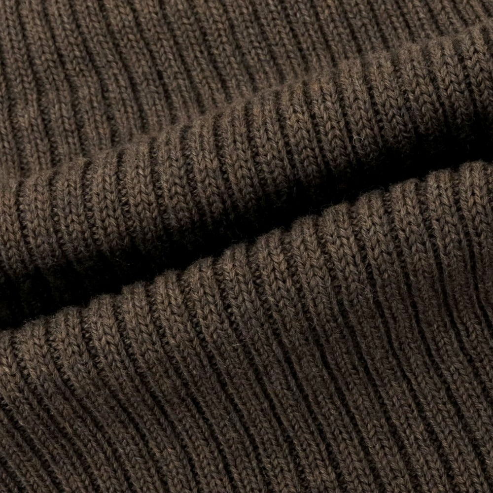 【中古】グランサッソ GRAN SASSO ミドルゲージウール ニットマフラー グレイッシュブラウン【 状態ランクB 】【 メンズ 】