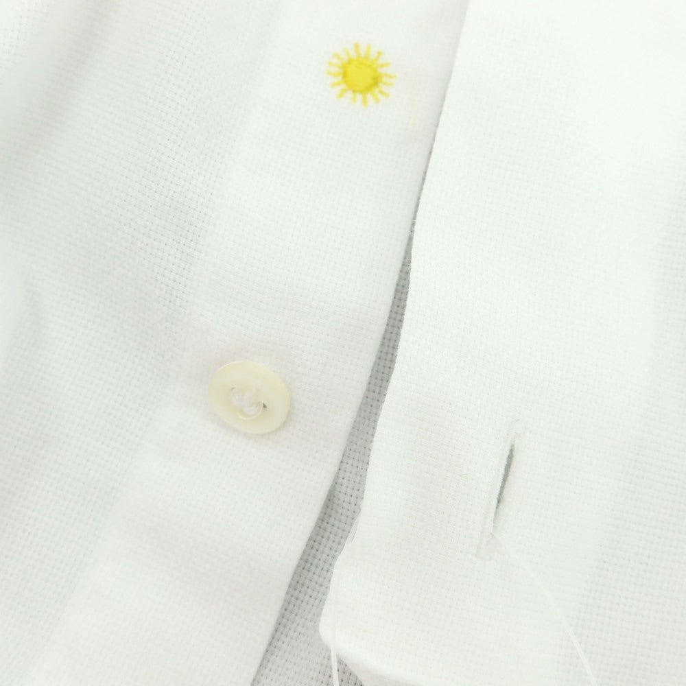 【中古】ジャンネット giannetto コットン ホリゾンタルカラー ドレスシャツ ホワイト【 39 】【 状態ランクC 】【 メンズ 】