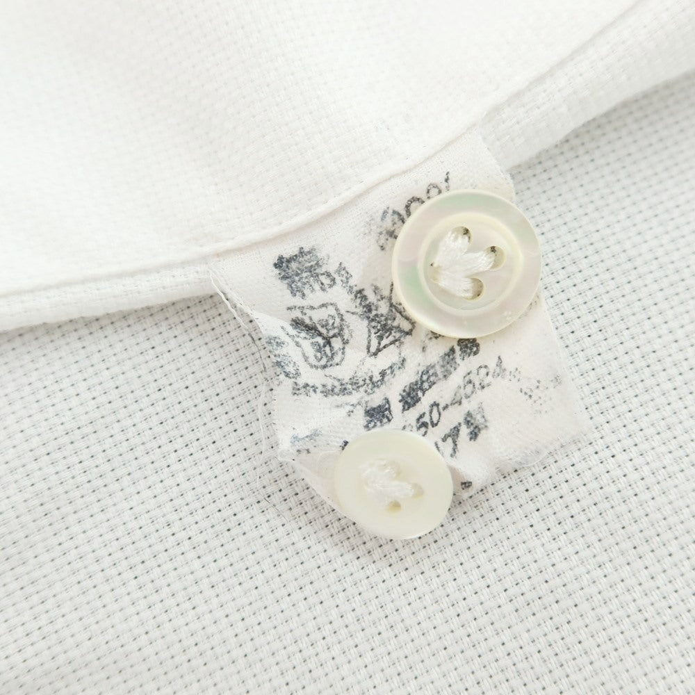 【中古】ジャンネット giannetto コットン ホリゾンタルカラー ドレスシャツ ホワイト【 39 】【 状態ランクC 】【 メンズ 】