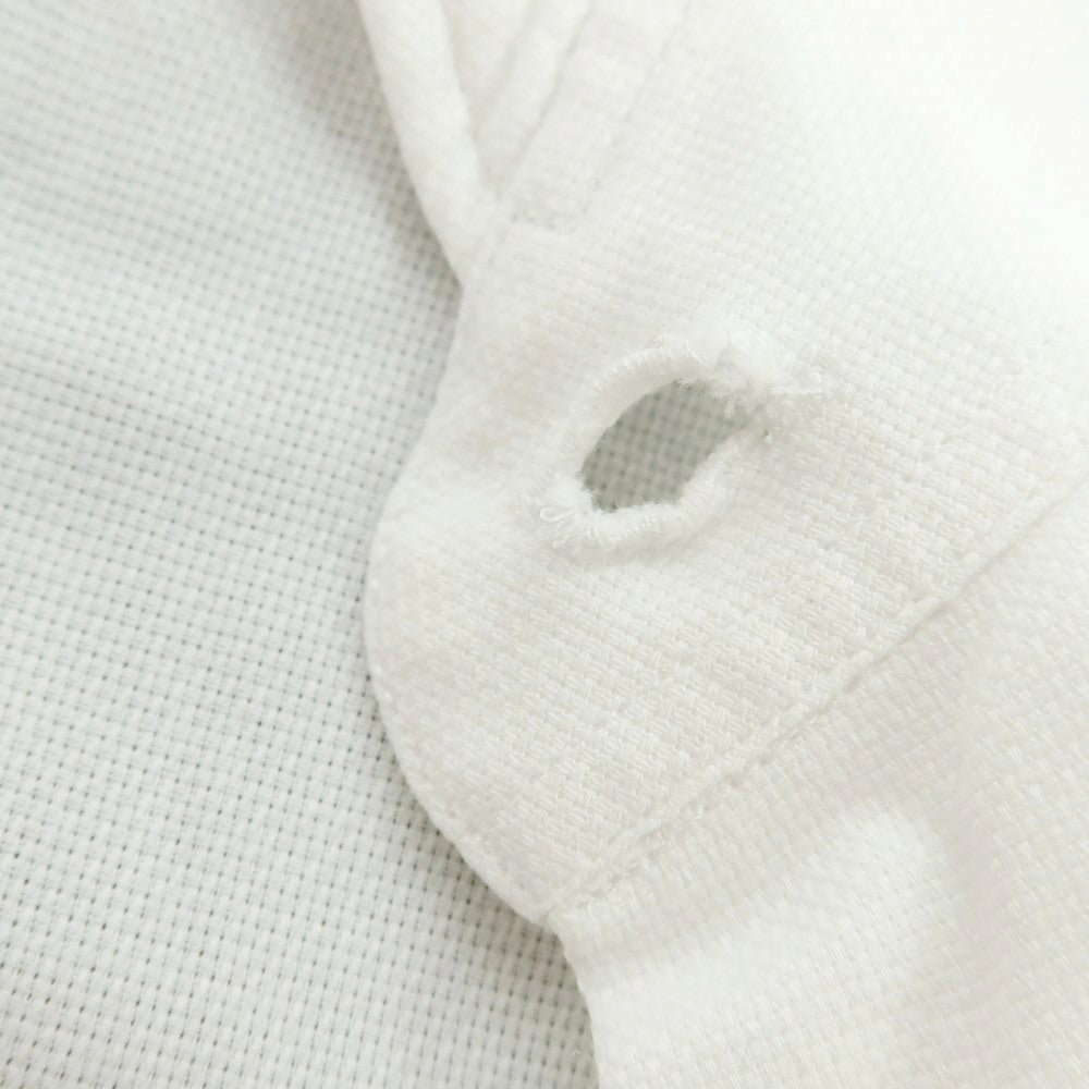 【中古】ジャンネット giannetto コットン ホリゾンタルカラー ドレスシャツ ホワイト【 39 】【 状態ランクC 】【 メンズ 】