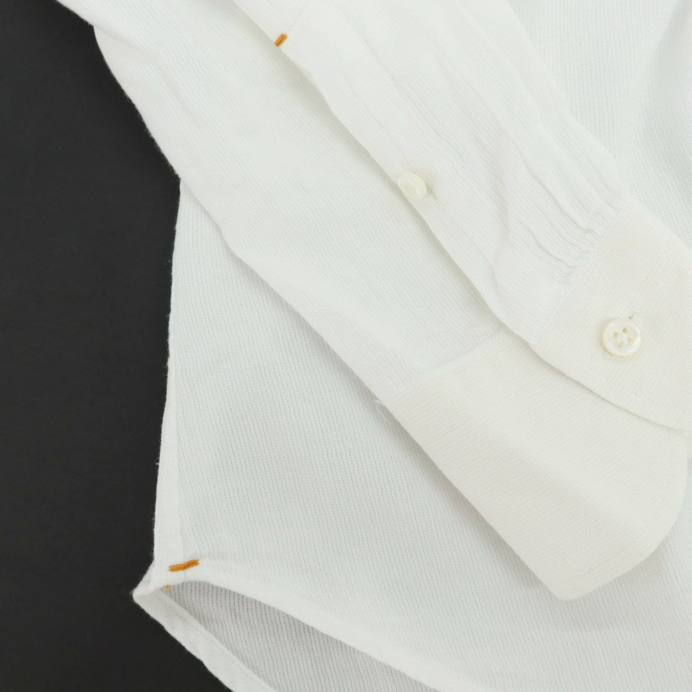 【中古】ジョバンニ イングレーゼ Giovanni Inglese コットン カッタウェイ ワンピースカラー ドレスシャツ ホワイト【 S 】【 状態ランクC 】【 メンズ 】