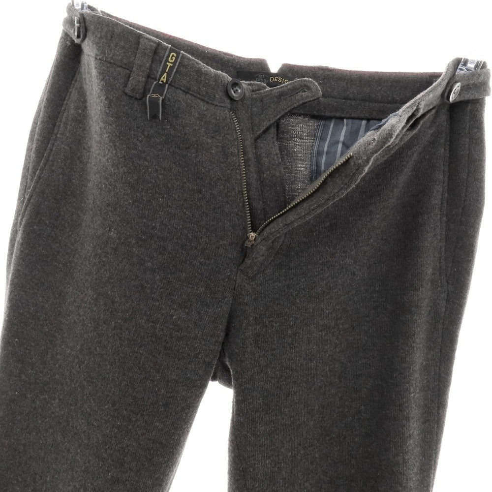 【中古】ジーティーアー G.T.A ポリエステルアクリル ニット ジョガーパンツ グレー【 46 】【 状態ランクC 】【 メンズ 】