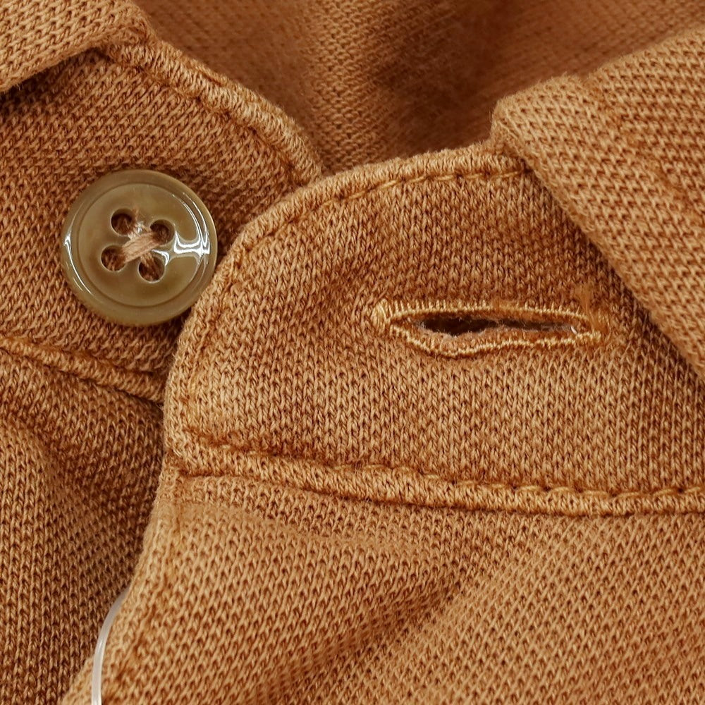 【中古】チルコロ1901 CIRCOLO 1901 ガーメントダイ コットンポリウレタン ジャージー 半袖ポロシャツ ブラウン【サイズXL】【 状態ランクA 】【 メンズ 】