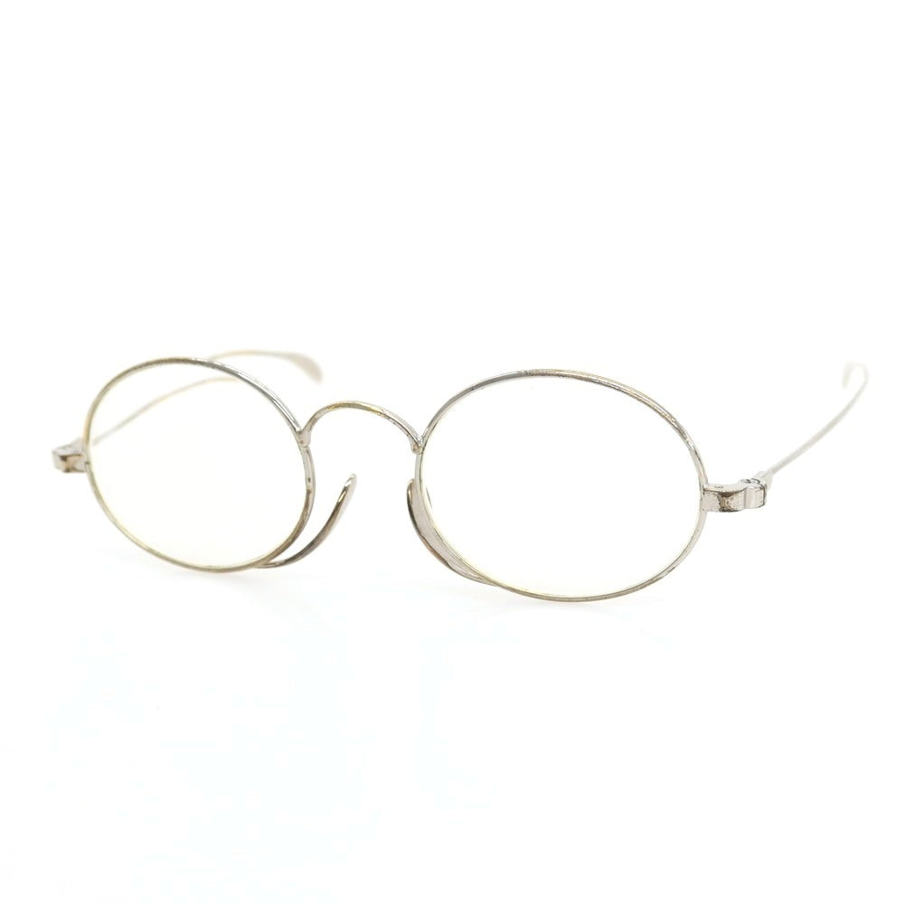 【中古】ルノア Lunor ラウンド フルリム メガネ シルバー【 状態ランクD 】【 メンズ 】