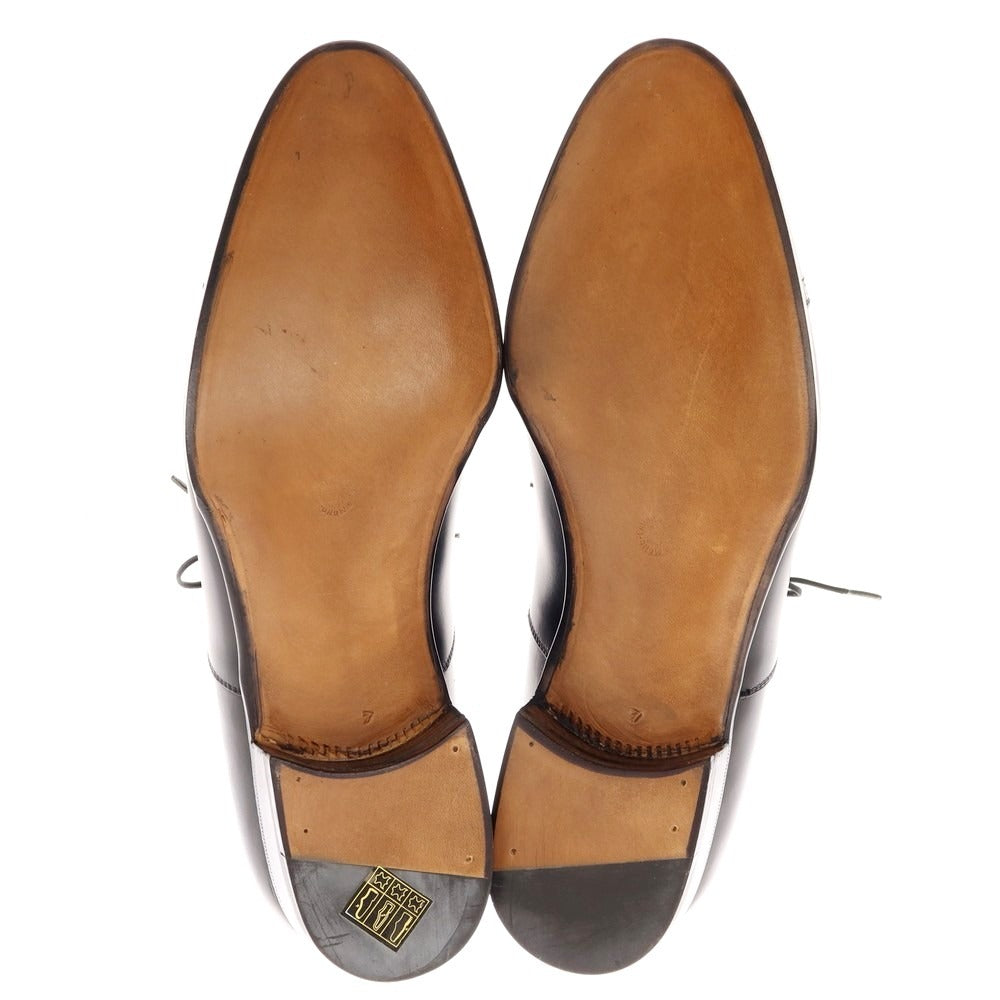 【中古】【未使用】エンツォ ボナフェ Enzo Bonafe ストレートチップ ドレスシューズ ブラック【 7 】【 状態ランクS 】【 メンズ 】