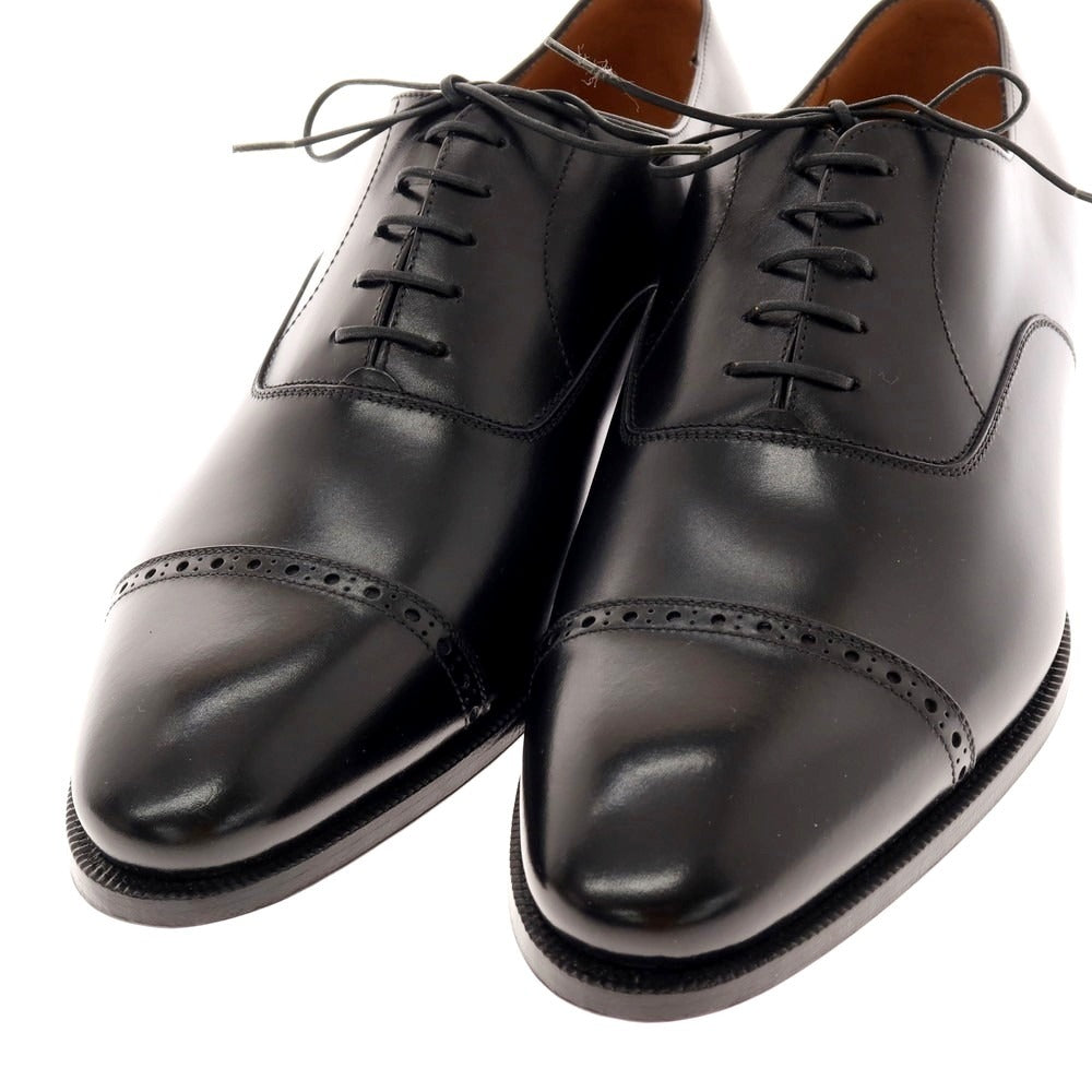 【中古】【未使用】エンツォ ボナフェ Enzo Bonafe ストレートチップ ドレスシューズ ブラック【 7 】【 状態ランクS 】【 メンズ 】