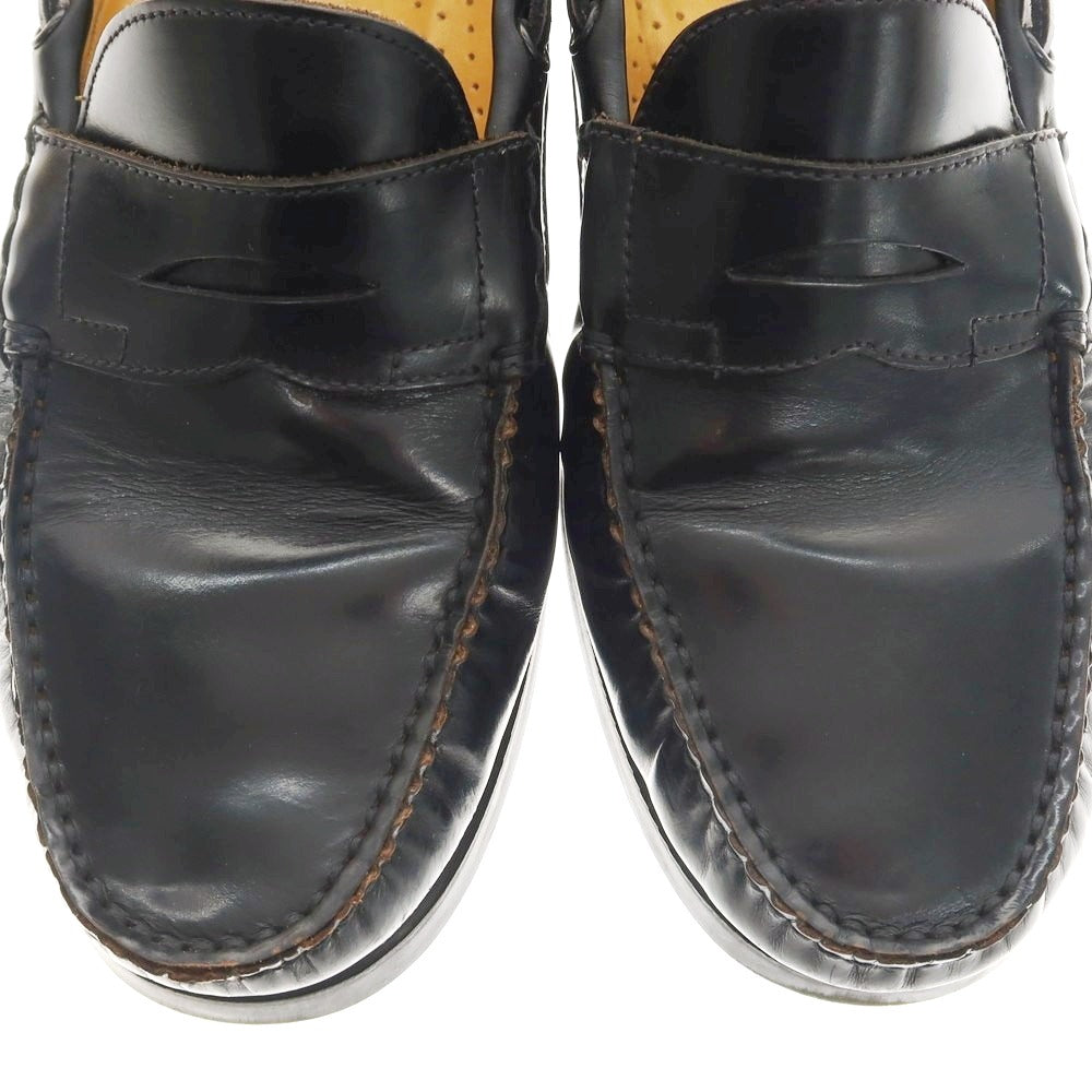 【中古】パラブーツ Paraboot BEAMS別注 CORSICA ローファー ブラック【 7 1/2 】【 状態ランクC 】【 メンズ 】