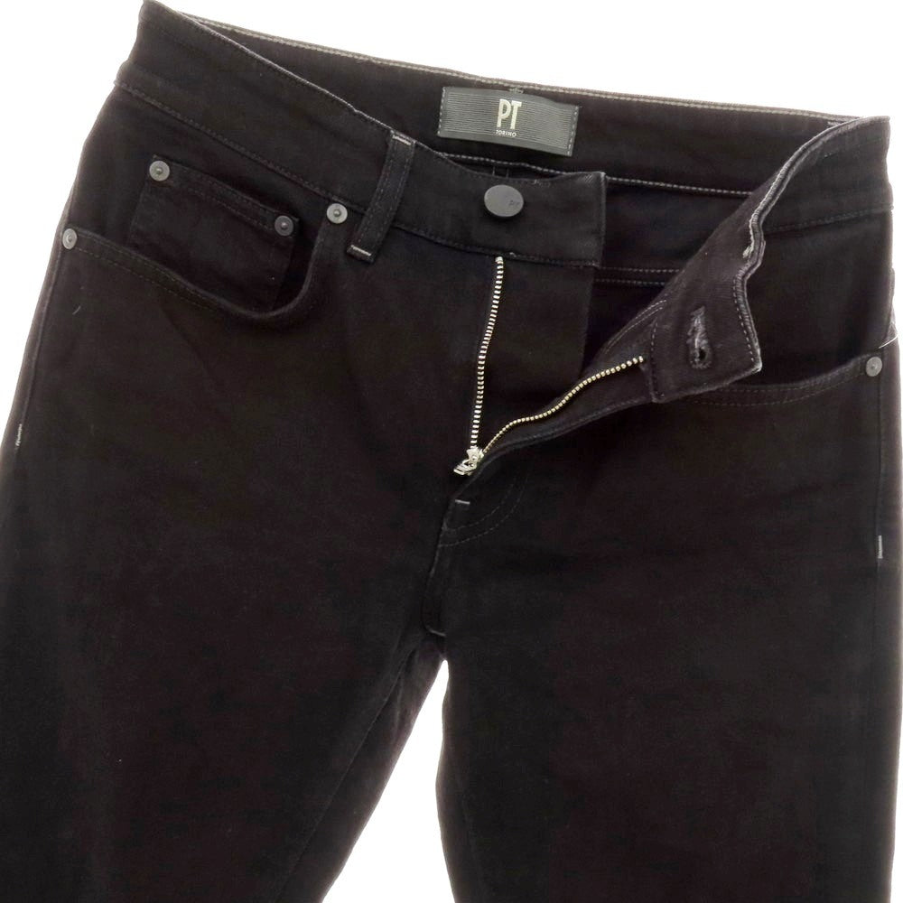 【中古】ピーティートリノ デニム PT TORINO DENIM SWING ストレッチ コットン デニムパンツ ブラック【 28 】【 状態ランクB 】【 メンズ 】