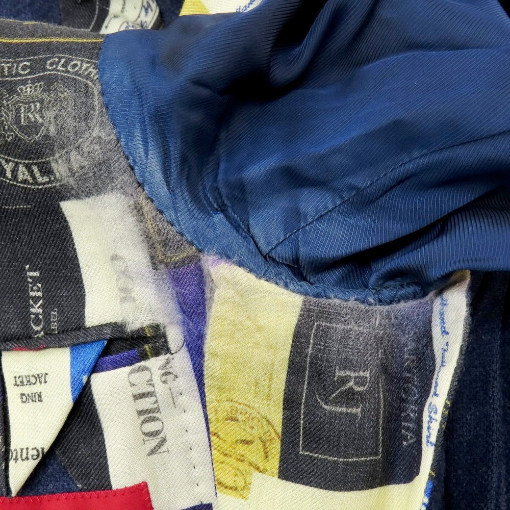 【中古】リングヂャケット RING JACKET 60周年 ウール 3B テーラードジャケット ライトネイビー【 44 】【 状態ランクC 】【 メンズ 】