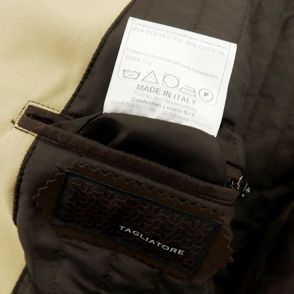 【中古】タリアトーレ TAGLIATORE ポリエステルコットン トレンチコート ベージュ【 46 】【 状態ランクB 】【 メンズ 】