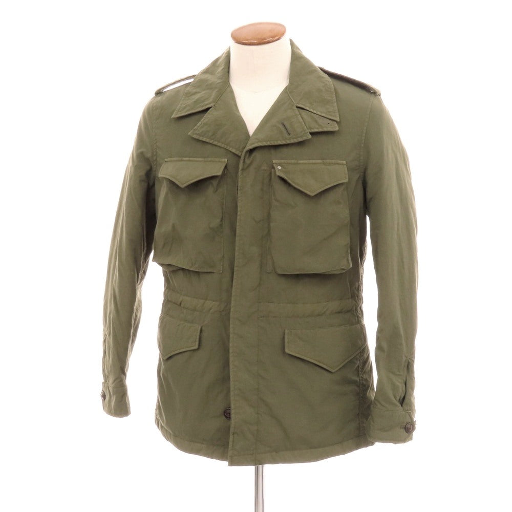 【中古】ミダ M.I.D.A. ナイロン ダウンジャケット オリーブ【 46 】【 状態ランクB 】【 メンズ 】