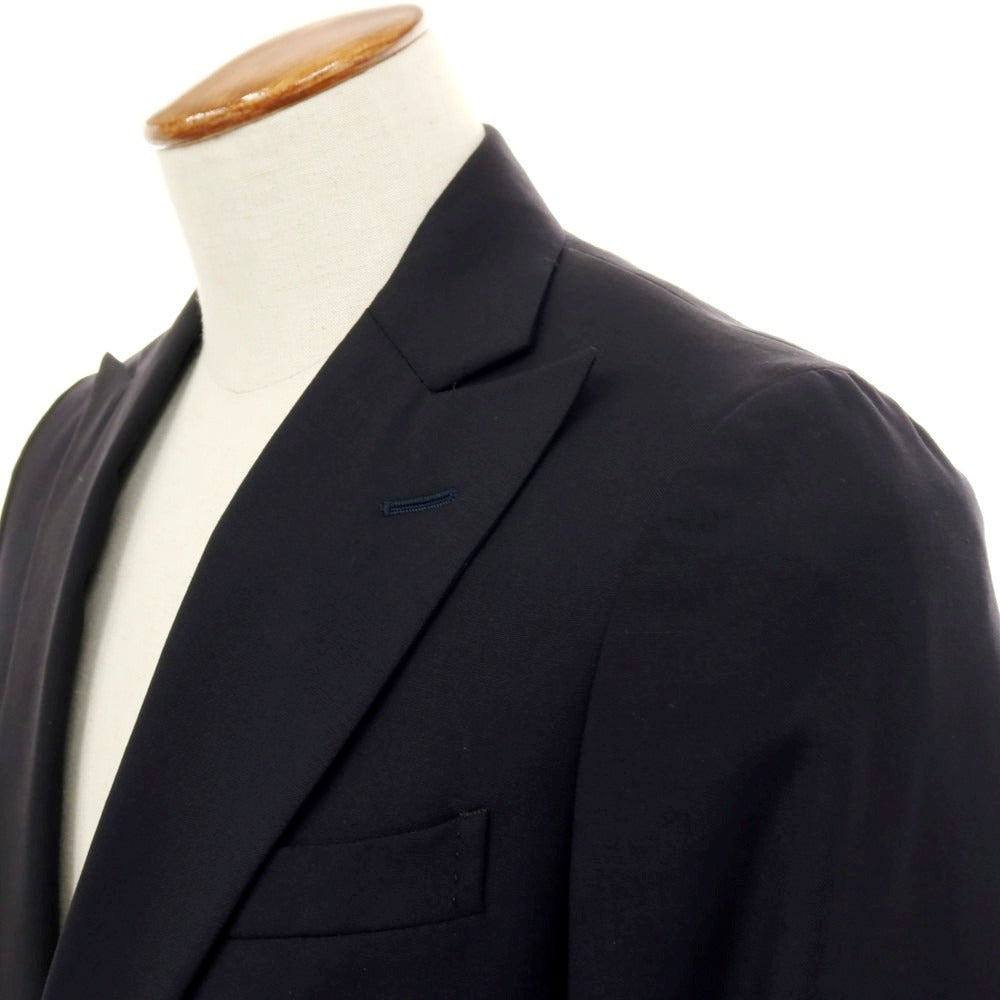 【中古】ボリオリ BOGLIOLI ウール 1つボタンスーツ ダークネイビー【 サイズ46 】【 状態ランクC 】【 メンズ 】