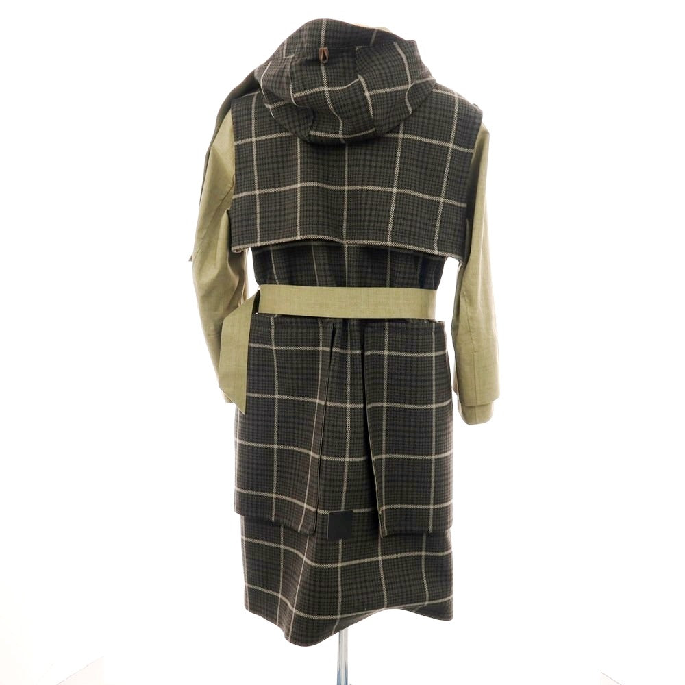 【中古】ノルウェージャンレイン Norwegian Rain MAYFAIR ポリエステル トレンチコート カーキxブラウン【 XS 】【 状態ランクB 】【 メンズ 】