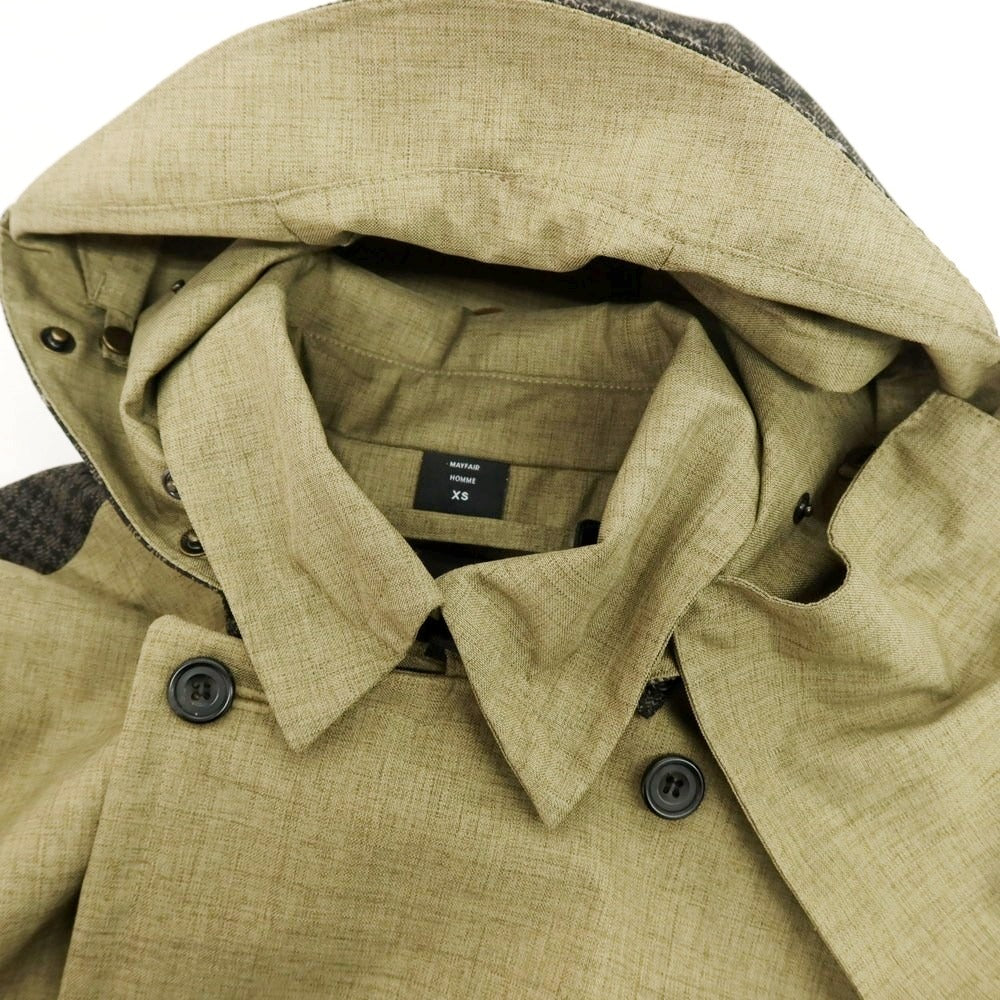 【中古】ノルウェージャンレイン Norwegian Rain MAYFAIR ポリエステル トレンチコート カーキxブラウン【 XS 】【 状態ランクB 】【 メンズ 】