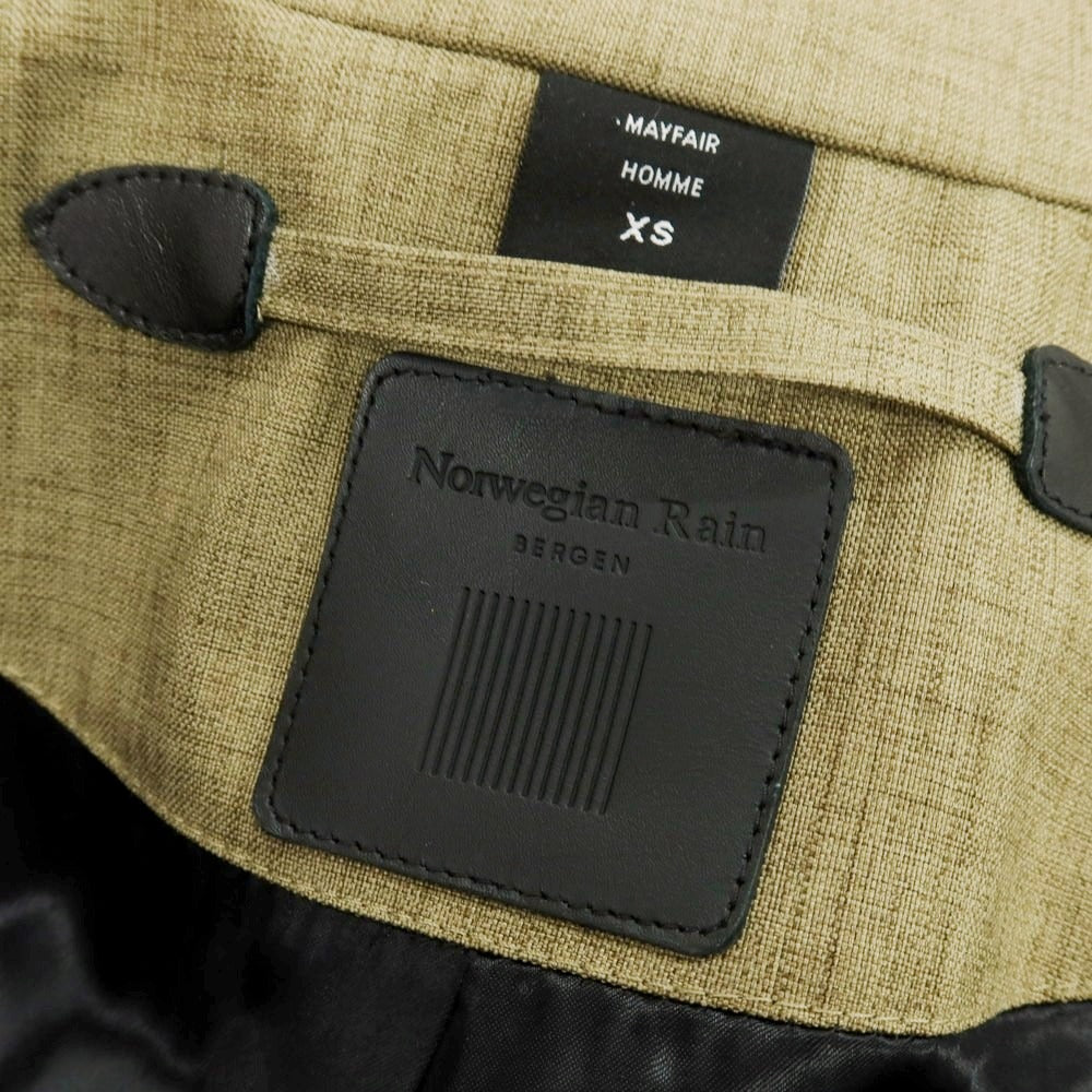 【中古】ノルウェージャンレイン Norwegian Rain MAYFAIR ポリエステル トレンチコート カーキxブラウン【 XS 】【 状態ランクB 】【 メンズ 】